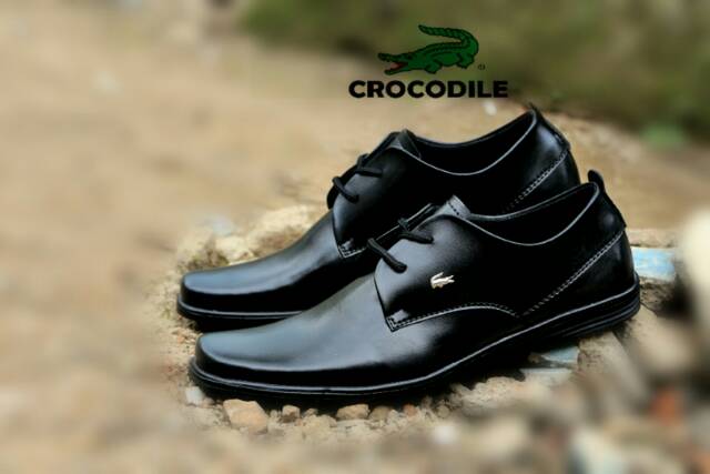 Top Seller☆ TOOS VAS Sepatu Pria Crocodile Pantofel Tali Pendek Kulit Swedian Formal Kerja