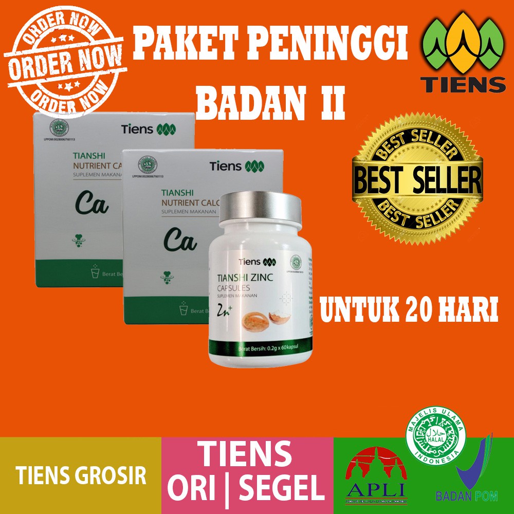 

MURAH ASLI 1 Paket Susu Peninggi Badan 20 Hari Nutrient HIGH CALSIUM KALSIUM NHCP + Zinc