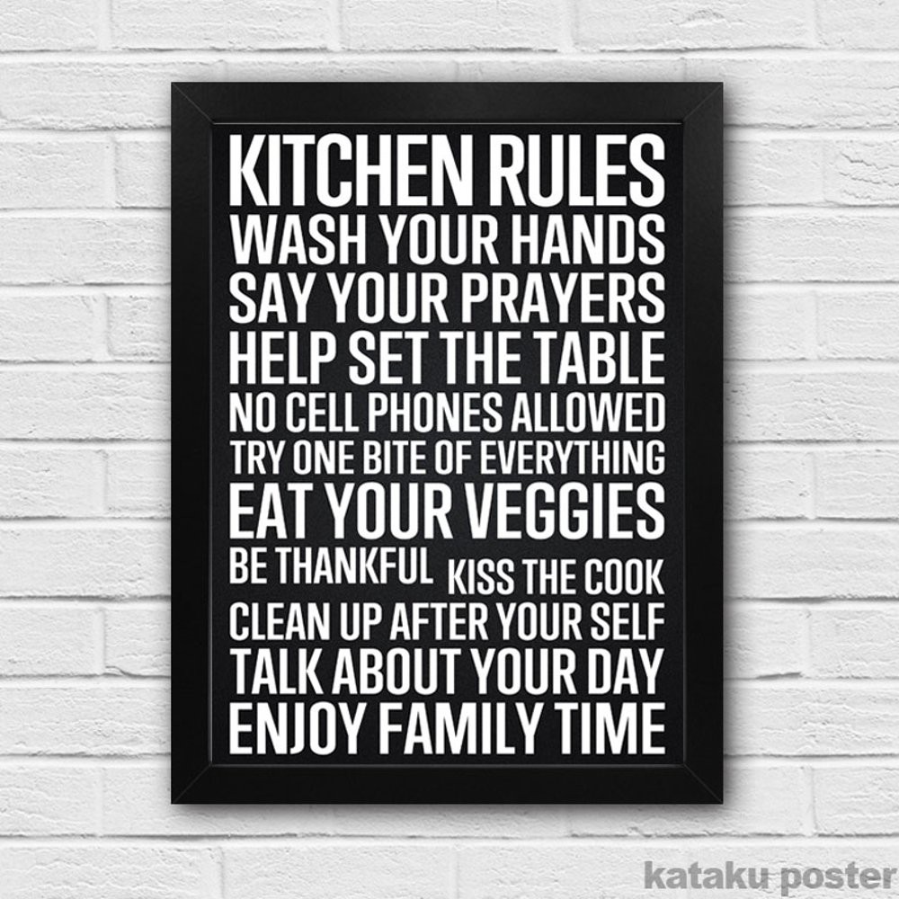 Dijual Dekorasi Dapur Ruang Makan Kitchen Rules Pigura Home Decor Diskon Shopee Indonesia