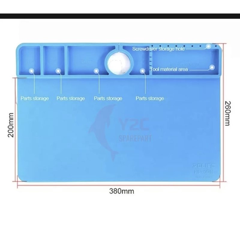 Service Pad Mikroskop RELIFE RL-004I B3 Anti Panas / Karpet Servis Microscope / Alat Servis HP