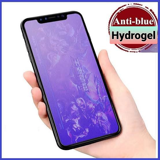 Hydrogel Anti RADIASI BLUELIGHT IPhone 13 13PRO 13PROMAX 13Mini 12 12PRO 12PROMAX 12 Mini SE3 2022 SE2 2020 SE 2016 A-Radiation Hidrogel Full Cover-Ful/Lapisan Nano-TPU Film-LIQUID Glass/Hydro Blue Light Ray Biru Matte PROMAX MAX PRO tidak Sakit Mata 2 3