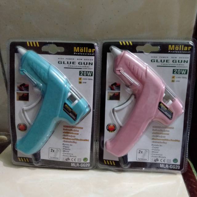 Alat tembakan lem lilin glue gun mollar 20w