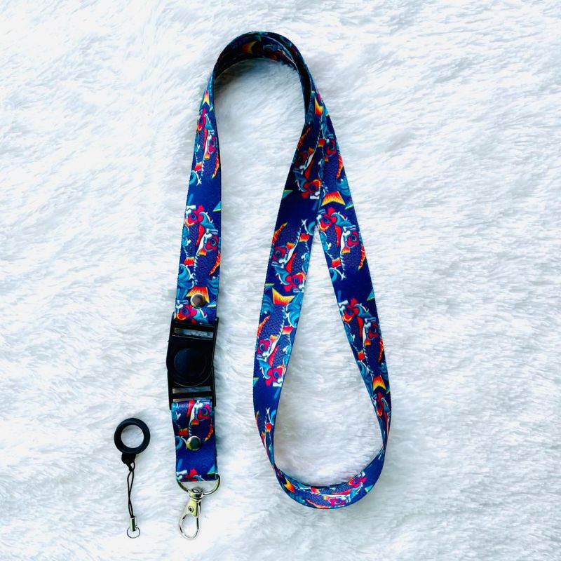 

Gantungan ID Card Lanyard Printing Motif - Koi Uk 20mm free karet o ring 13mm
