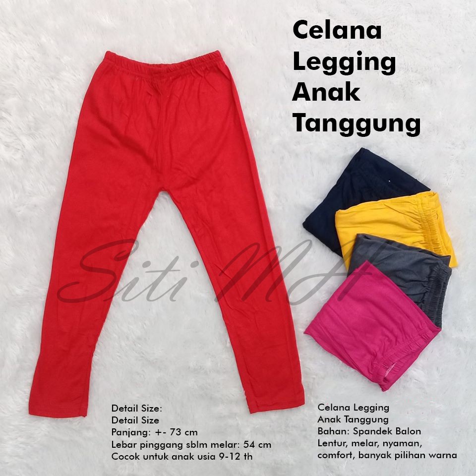 Celana Legging Anak Tanggung 9 - 12 Tahun/Celana Legging Anak/Legging Anak