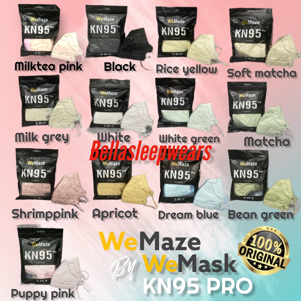 KN95 6PLY 5PLY PRO WEMAZE  RAVA 10 PC - MASKER KN95 WEMASK TALI SENADA FACE MASK PACK 10 PC