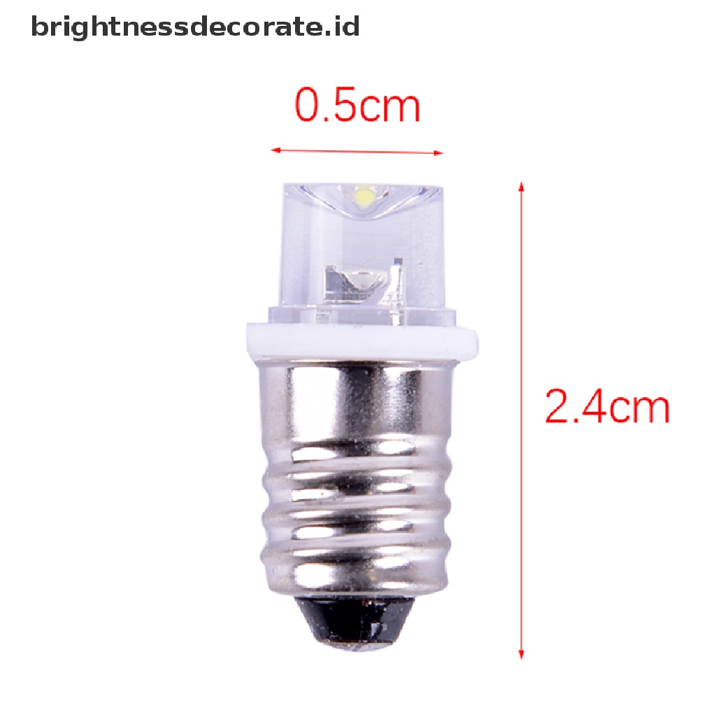 5 Pcs / set Bohlam Lampu Indikator E10 Led DC 3V 4.5V Untuk Instrumen