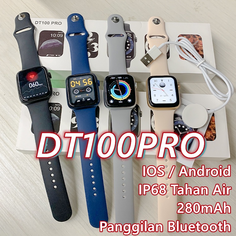 New IWO13 DT100Pro+/DT100 Pro Jam Tangan BISA TELEPON/FOTO WALLPAPER Series 6 Smartwatch 1.78/1.75