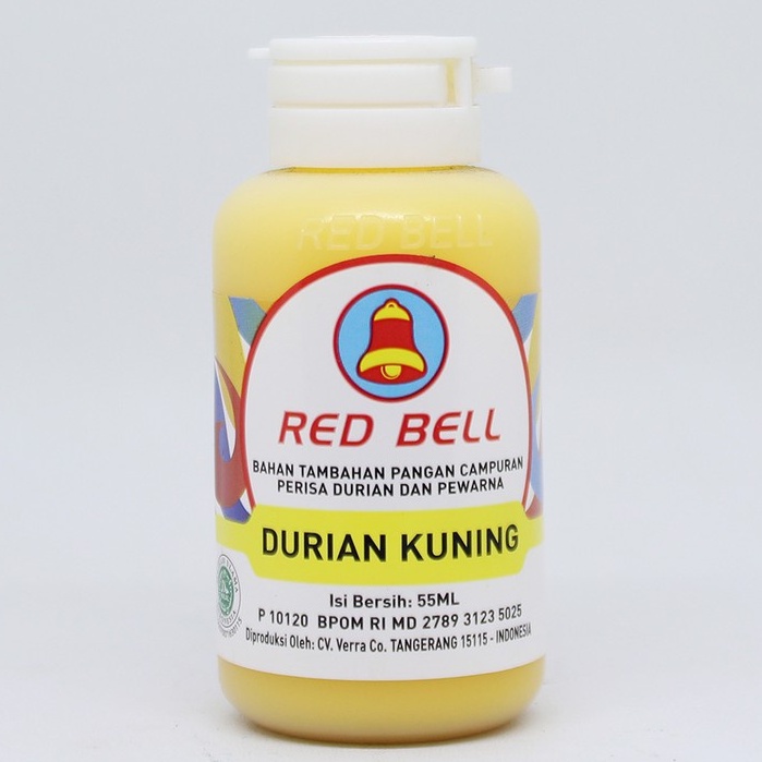 

Red Bell Pasta Durian Kuning 55ml RedBell Perisa Durian dan Pewarna Makanan