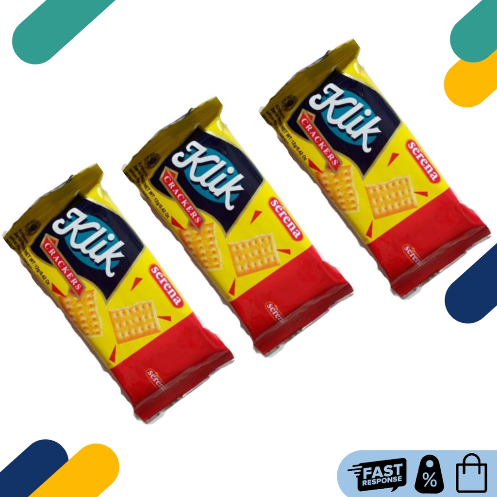 

PORMO !!!! Biskuit Klik crackers serena renceng 12gr isi 10 Sachet