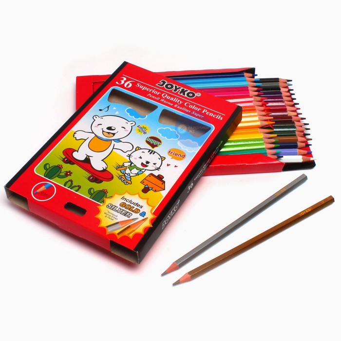 

WARNAPENSIL- PENSIL WARNA CP-36PB JOYKO / PANJANG -PENSIL WARNA