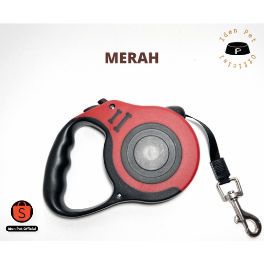 Tali Tuntun Harness Kekang Anjing Kucing Besar Kecil Rompi Herness Retractable Dog Leash