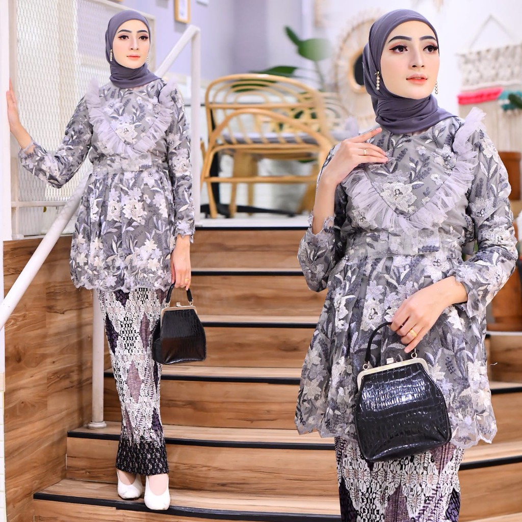 PB&gt; KEBAYA BLOUSE REMPEL -MODEL KEBAYA WISUDAAN CANTIK - BLOUSE KEBAYA FASHION - KEBAYA TERLARIS