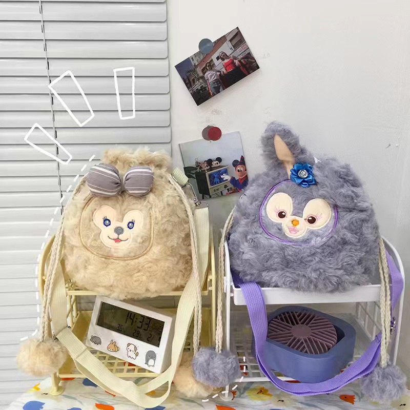 (COD)Tas Selempang Sling Bag  Wanita Fashion Motif Kartun Karakter Hewan Kelinci beruang Anak &amp; Dewasa