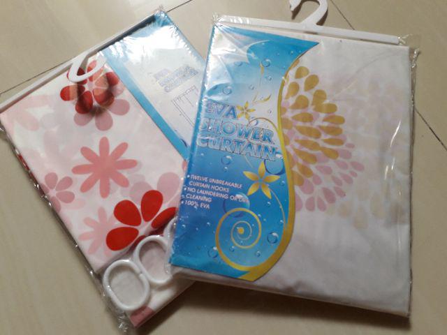 Art22-tirai Kamar Mandi Anti Air Shower Curtain Bathroom Motif Waterproof