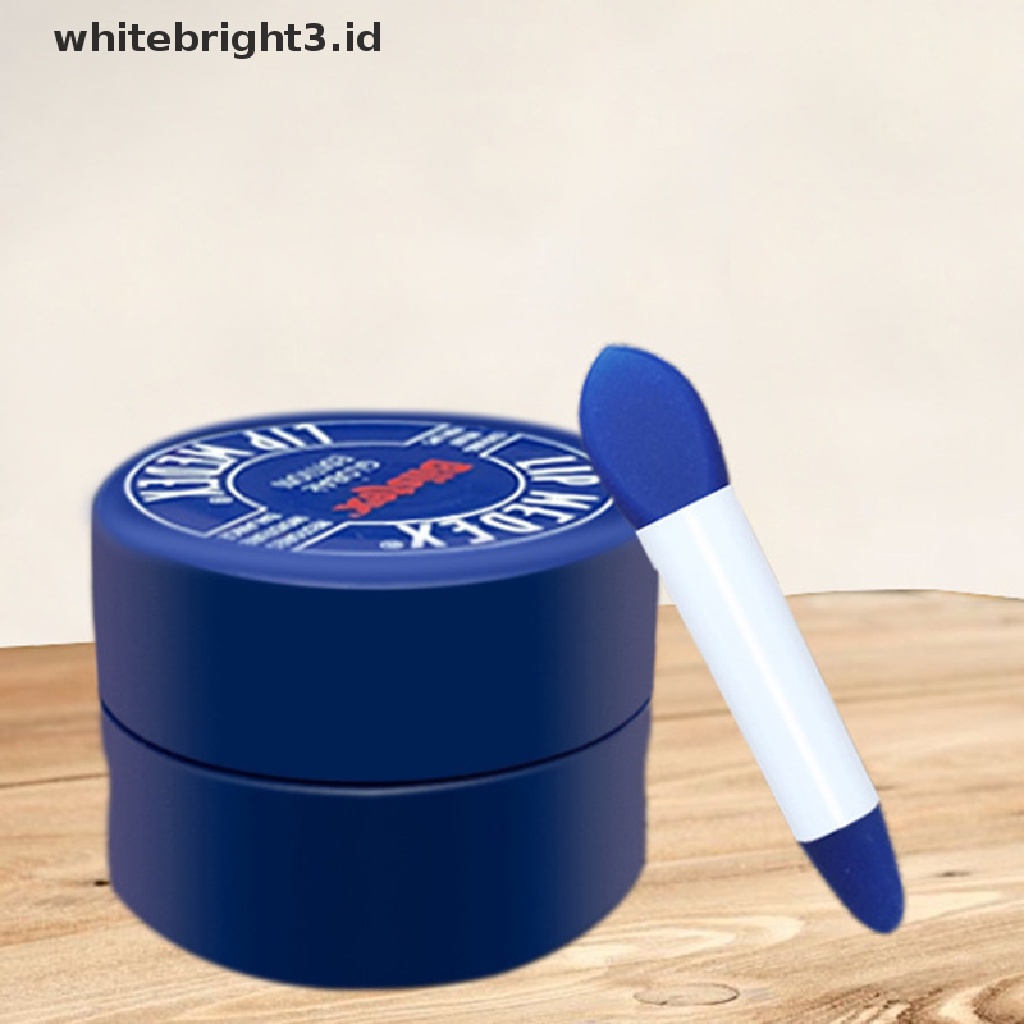 (whitebright3.id) Brush Silikon Mini Kepala Ganda Warna Pink Untuk Masker Bibir