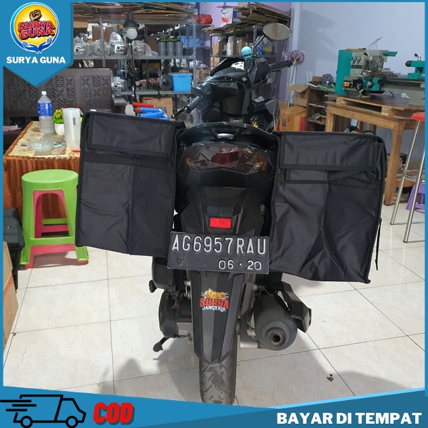 Tas Obrok Motor Jual tas obrok kurir samping Bahan Anti Air