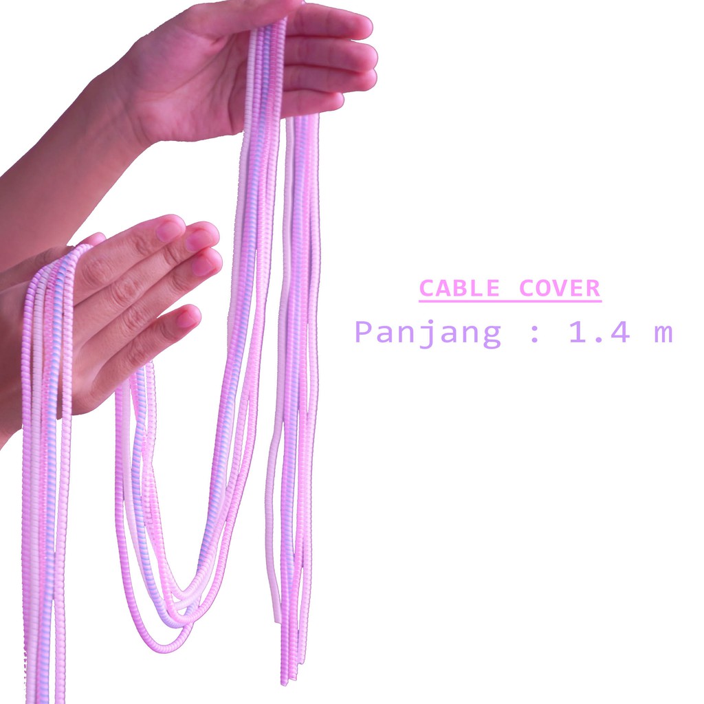 GoodCase - Pelindung Kabel 1.4M Model Cable Cover Colorful