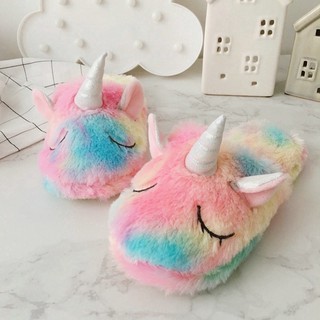  SANDAL  UNICORN  RUMAH  TEBAL SOFT BULU LEMBUT CEWE PLUSH 