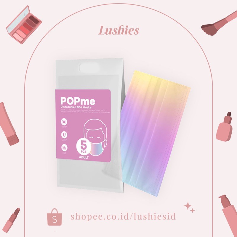 POPME RAINBOW | MASKER BLACKPINK JENNIE KIM ROSE NAYEON TWICE | MASKER MULUT PREMIUM QUALITY ITALY