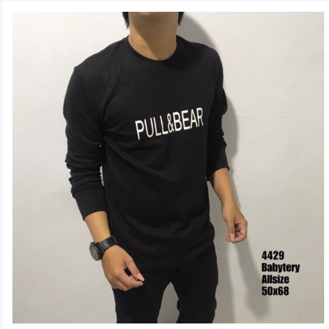BAJU KAOS PRIA LENGAN PANJANG JAKET SWEATER HOODIE JUMBO POLOS 2