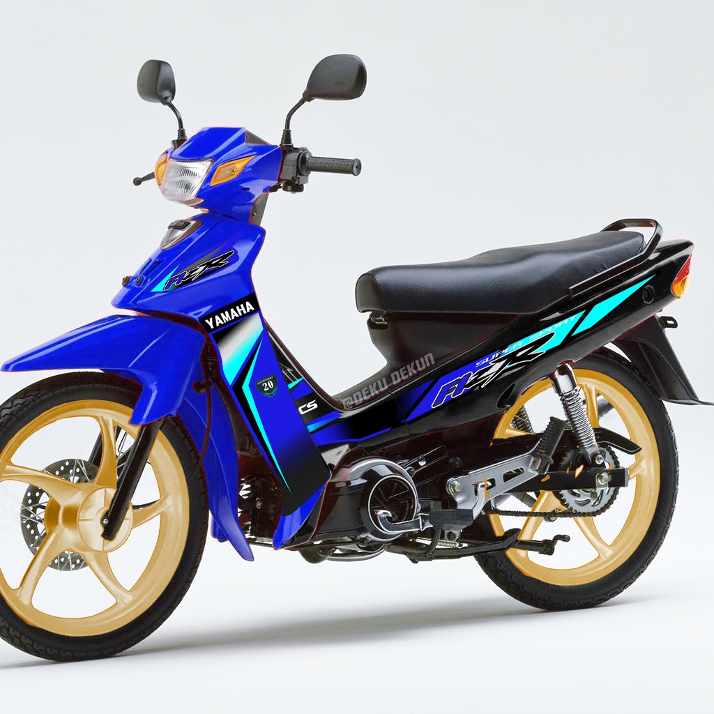 Stiker Striping Fizr F1zr Fiz R Variasi Biru Cod Shopee Indonesia