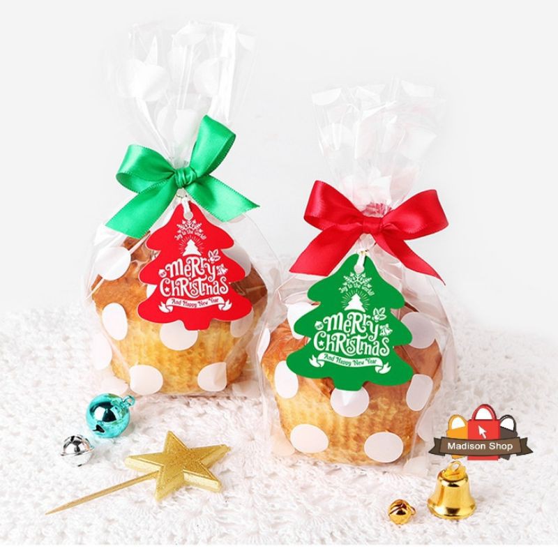 Hang Tag Natal Stiker Pohon Natal Gantungan Hanger Kado Natal Murah Hiasan Sticker Toples Box Kue