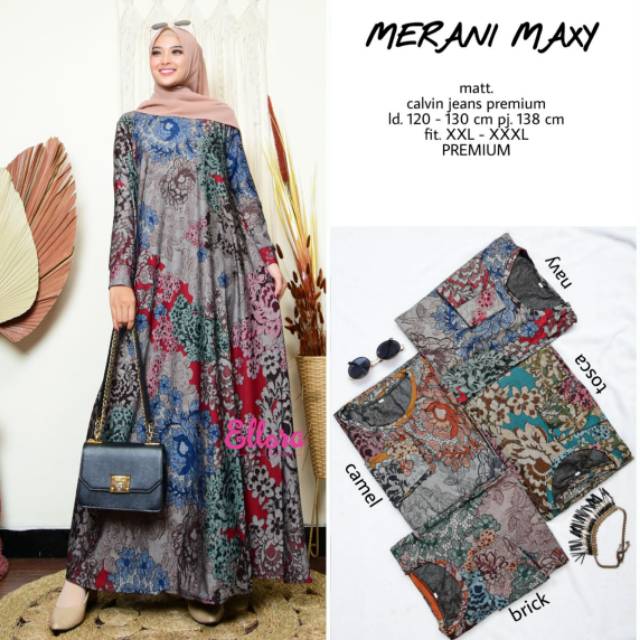 Merani Maxy Venya Maxy Gamis Jumbo LD 130cm  Gamis Calvin Jeans Jumbo Gamis Motif Batik Super Jumbo xxxxl Gamis Calvin Jeans Gamis Batik Jumbo Venya Maxy Gamis Motif Batik Gamis Seragaman Pengajian Gamis Lebaran Camry Dress Muslim Jumbo