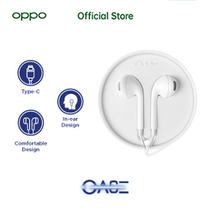 OASE Original OPPO Earphone MH135 TYP-C - Garansi Resmi