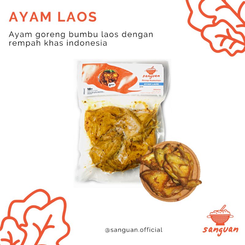 

SANGUAN AYAM LAOS Frozen Food Makanan Cepat Saji Instant