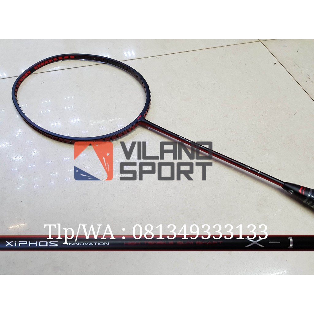 Raket Badminton Lining Xiphos X1 Black/Red