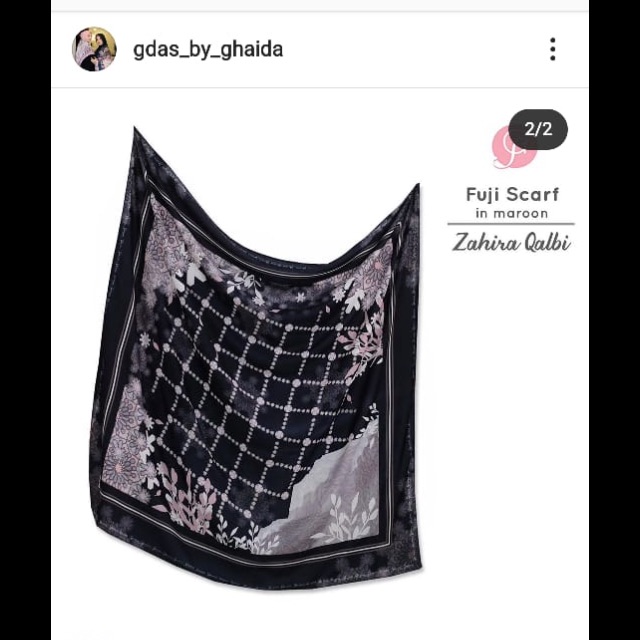 Zahira Qolby Scarf Gdas by Ghaida