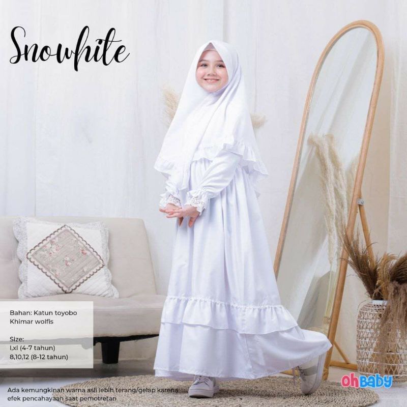 GAMIS PUTIH  ANAK TANGGUNG *by OH BABY
