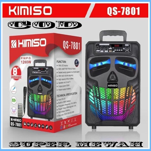 Speaker Karaoke Bluetooth - Speaker Bluetooth KIMISO QS-7801 / QS-2805 / QS-4815 / QS-5802 / QS-4805 Plus Remote + MIC KARAOKE