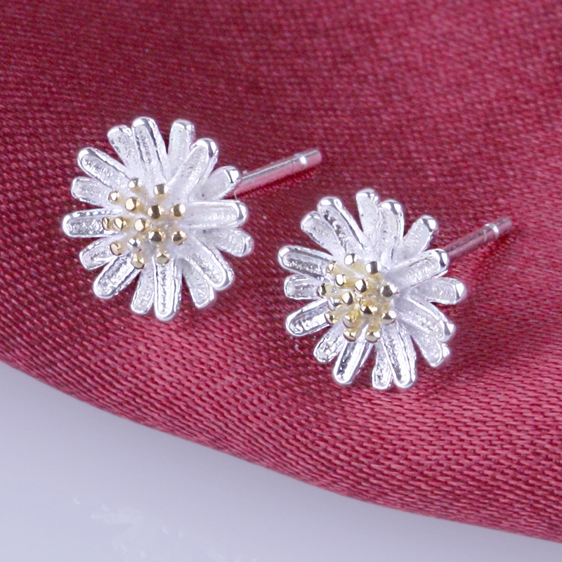 Anting Perak 925 Wanita Sun Fashion Perhiasan/Subang Telinga anting perempuan