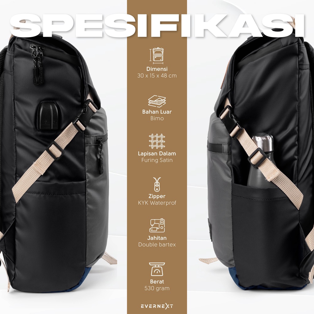 Tas Backpack Ransel Sekolah Kuliah Anak Dewasa Pria Wanita Waterproof Anti Air Back Pack Tas Ransel Outdoor Punggung Travel Hiking Anti Air Waterprof Keren Pria Cewek Cowok