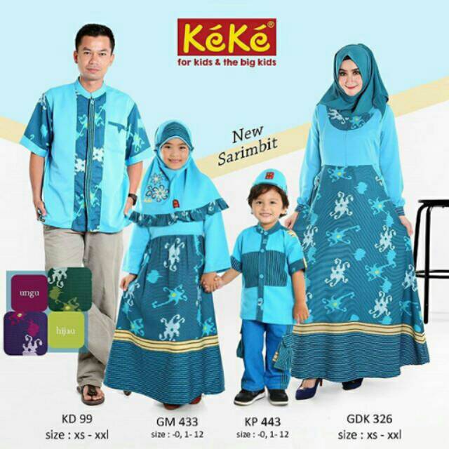  sz1 9tahun Baju  couple  sarimbit seragam keluarga anak 