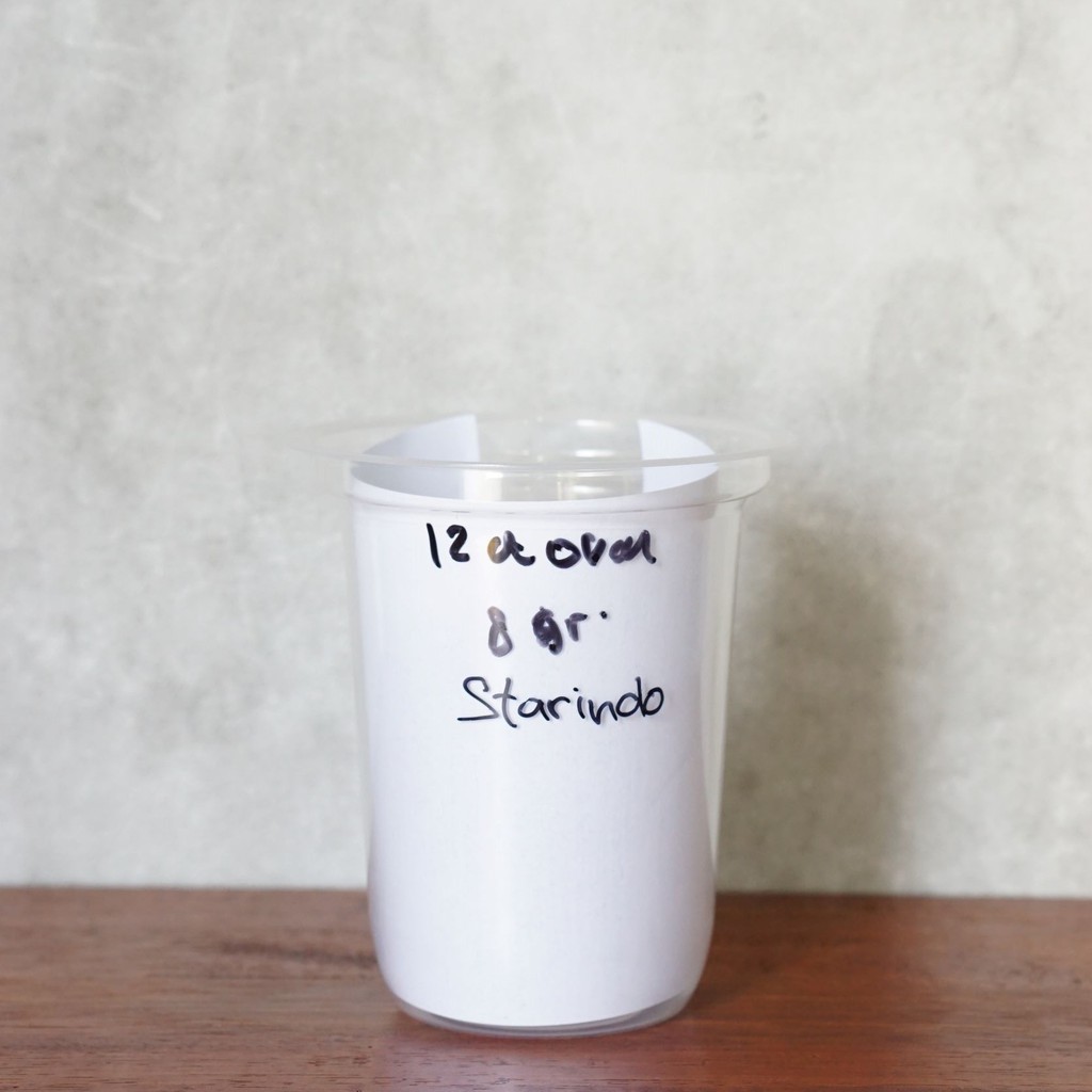 PO Sablon Cup plastik / Gelas plastik / Gelas kopi / Gelas boba / Cup PP  (12 OZ Oval)