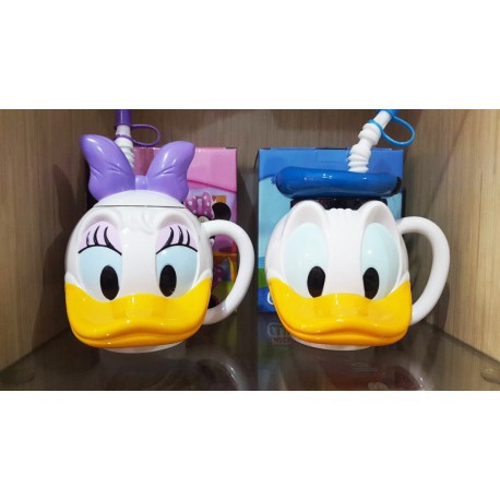 Gelas Karakter Donald Duck Daisy Duck Cangkir Mug Souvenir Ulang Tahun Donal Bebek Desi Shopee Indonesia