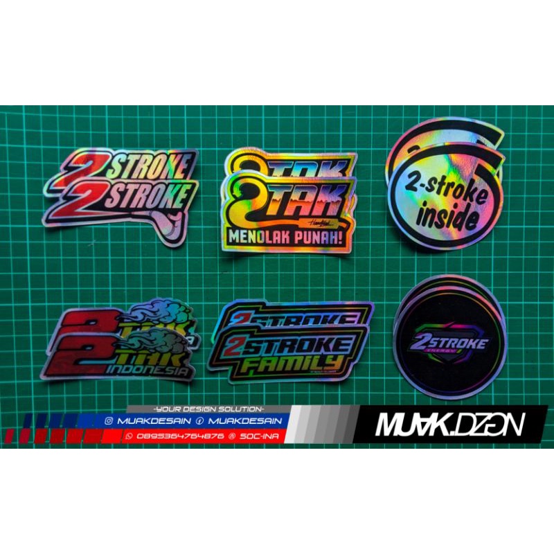 Stiker 2 Tak Lovers Indonesia Two Stroke
