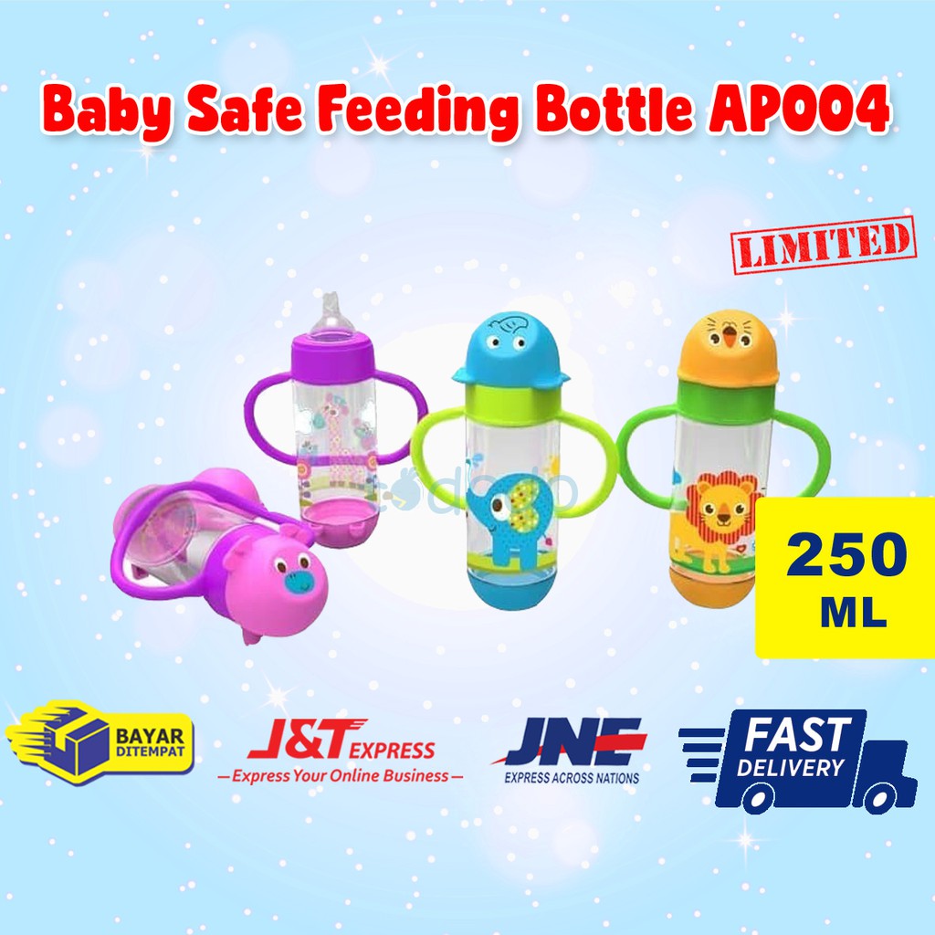 Baby safe feeding bottle / botol susu AP004 - 250 ml