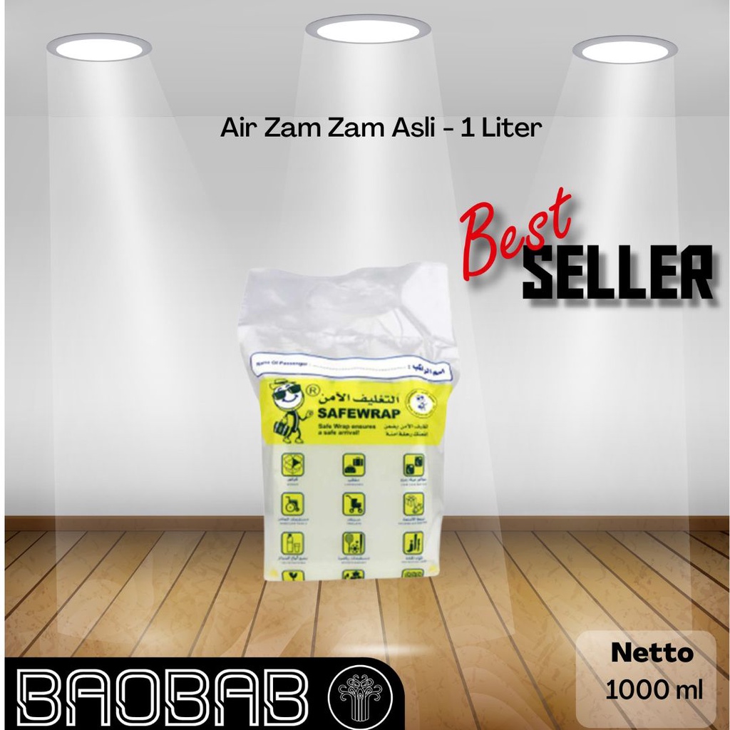 

Air Zam Zam Asli - 1 Liter | Oleh Oleh Ibadah Haji Umroh