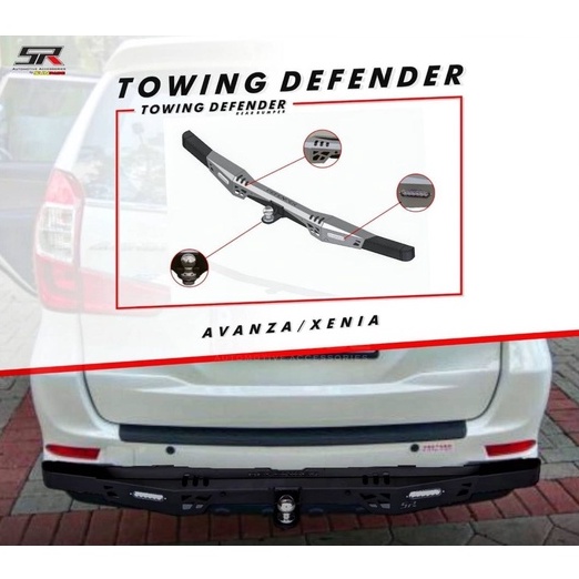 BUMPER TOWING DEFENDER HITAM AVANZA / XENIA 2012-2021 SUPER QUALITY