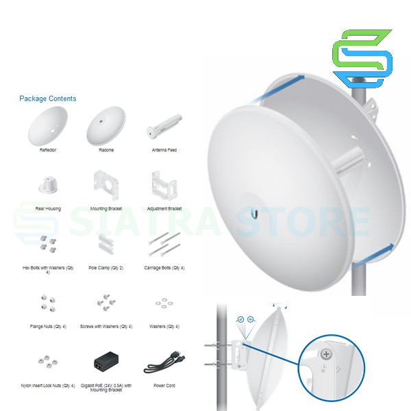 Ubiquiti PBE 5AC 500 PowerBeam 5Ghz AC 500 27dBi