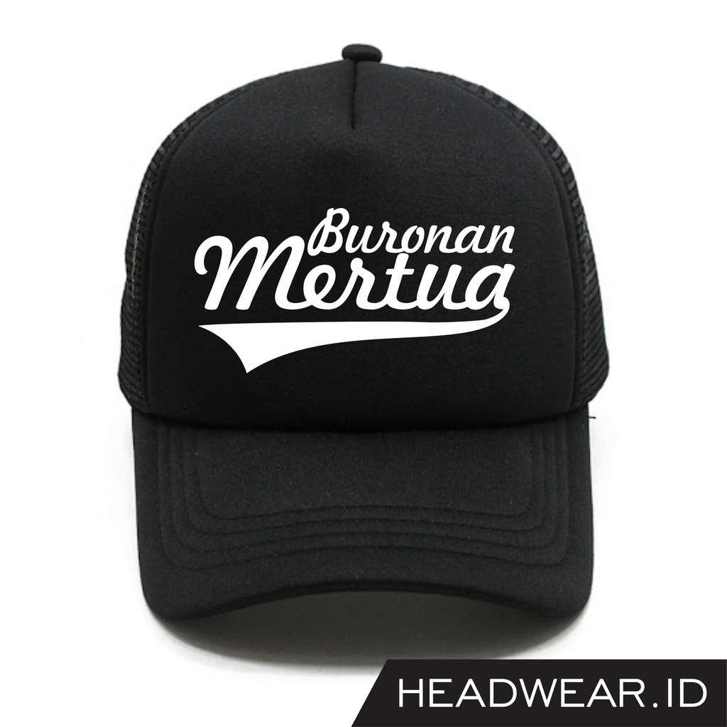 Topi Jaring Trucker Custom "Buronan Mertua"