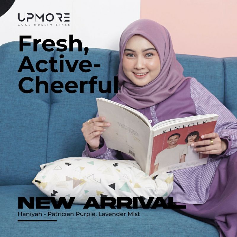 GAMIS UPMORE TERBARU/GAMIS HANIYAH PATRICIAN PURPLE