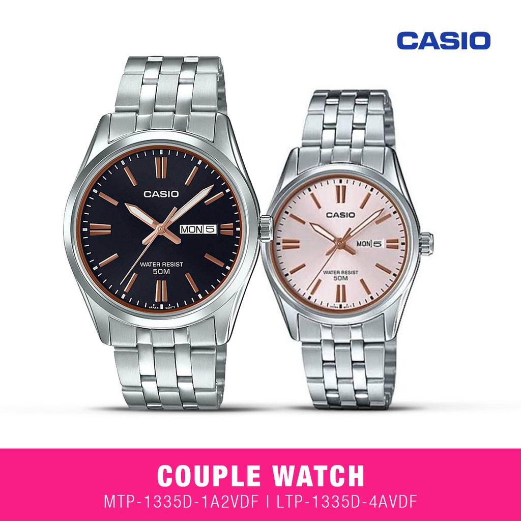 Casio Jam Tangan Couple MTP-1335D-1A2VDF & LTP-1335D-4AVDF