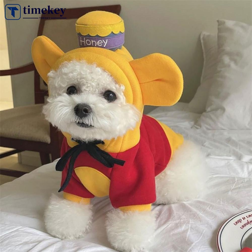 Timekey Kostum Winnie the Pooh Untuk Anjing Peliharaan G4N5