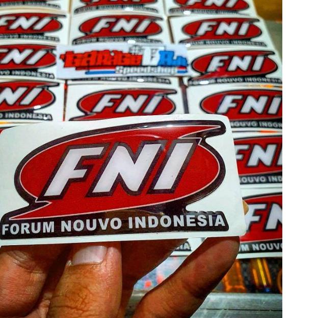 ❇ Sticker FNI Forum Nouvo Indonesia Bahan Karet Raisin Timbul Original Official Store FNI Universal.