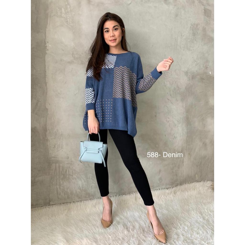 588 OVERSIZE TOP - ATASAN WANITA TANGAN PANJANG