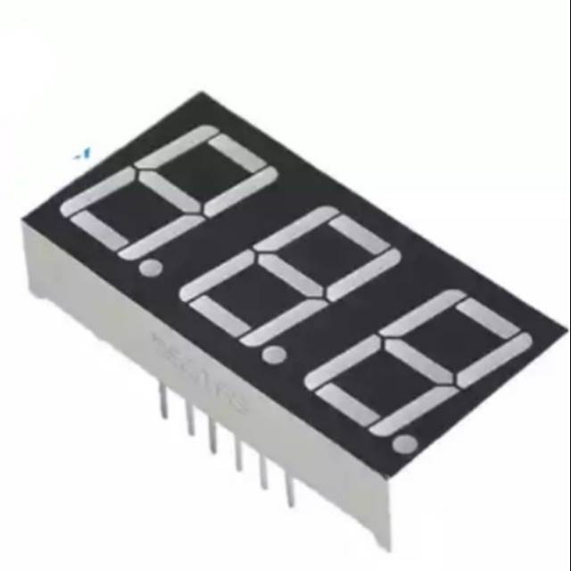 led display 7 segment 3 digit segmen merah 0.56" inch red